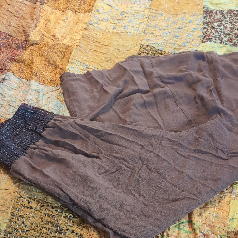 Brown Casual Pants